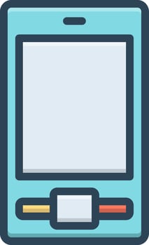 color icon for ipaq vector