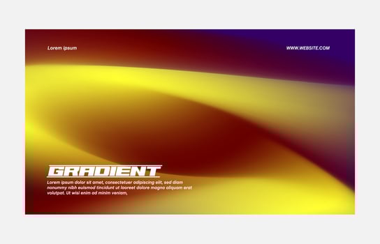 Abstract color gradient modern blurred background and film grain texture template with an elegant vector