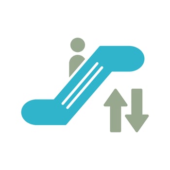 Escalator Vector Icon
