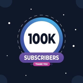 Thank you subscribers or followers. web social media modern post design vector
