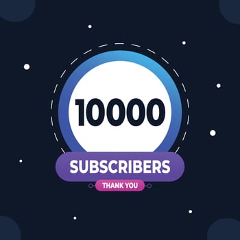 Thank you subscribers or followers. web social media modern post design vector