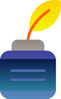 Inkwell Vector Icon Design