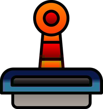 Rubber Stamp Vector Icon Design