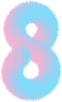 Number illustration. Hand drawn picture png