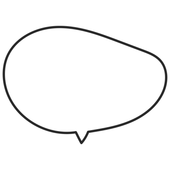 Speech symbol talk and thinking hand drawn style. Bubble with clouds thin line. png