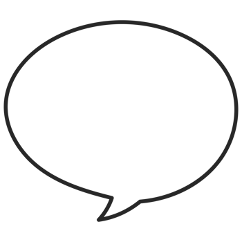Speech symbol talk and thinking hand drawn style. Bubble with clouds thin line. png