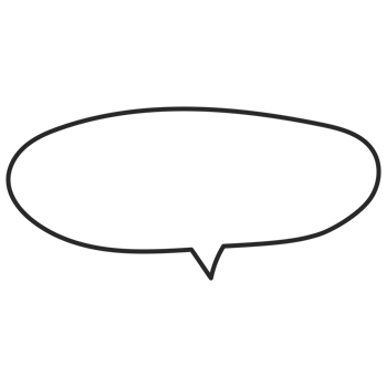 Speech symbol talk and thinking hand drawn style. Bubble with clouds thin line. png