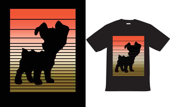 Vintage Dog T shirt Design Vector EPS File for T Shirt Design