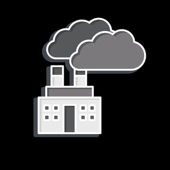 Icon Carbon Dioxide. related to Biochemistry symbol. glossy style. simple design editable. simple illustration vector