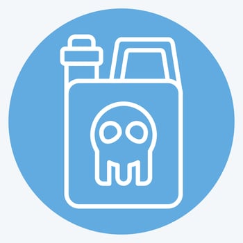 Icon Chemical Tank. related to Biochemistry symbol. blue eyes style. simple design editable. simple illustration vector