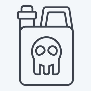 Icon Chemical Tank. related to Biochemistry symbol. line style. simple design editable. simple illustration vector