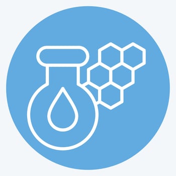 Icon Chlorophyll. related to Biochemistry symbol. blue eyes style. simple design editable. simple illustration vector