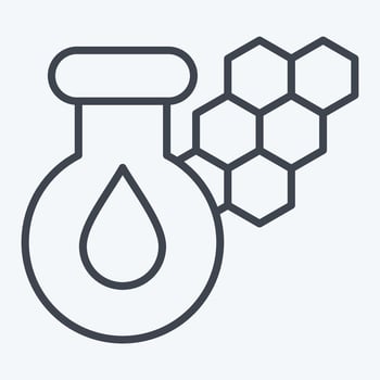 Icon Chlorophyll. related to Biochemistry symbol. line style. simple design editable. simple illustration vector