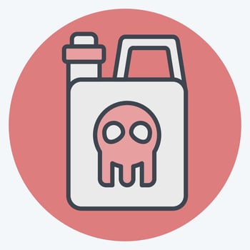 Icon Chemical Tank. related to Biochemistry symbol. color mate style. simple design editable. simple illustration vector