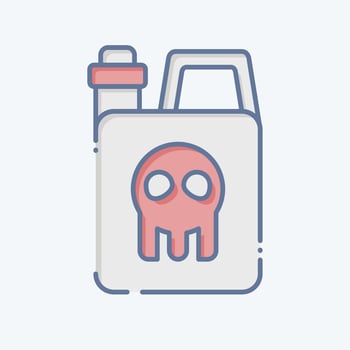 Icon Chemical Tank. related to Biochemistry symbol. doodle style. simple design editable. simple illustration vector