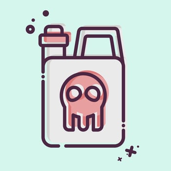 Icon Chemical Tank. related to Biochemistry symbol. MBE style. simple design editable. simple illustration vector