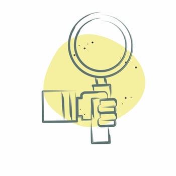 Icon Midge. related to Biochemistry symbol. Color Spot Style. simple design editable. simple illustration vector