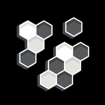 Icon Molecular. related to Biochemistry symbol. glossy style. simple design editable. simple illustration vector