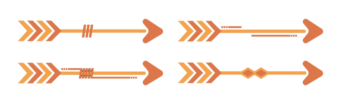 Aesthetic Arrow Element Vector .