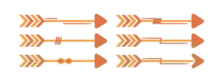 Aesthetic Arrow Element Vector .