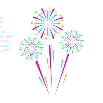 Fireworks Happy New Years Element Vector . Firework Festive Celebration .