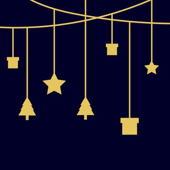 Happy New Years Decoration Element Background . vector