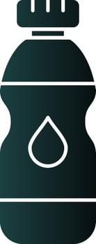 Water Bottle Vector Icon Design