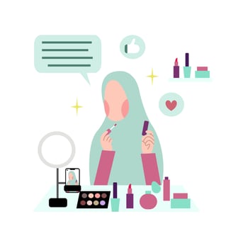 Muslimah Live Selling vector
