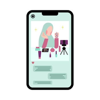 Muslimah Live Selling vector