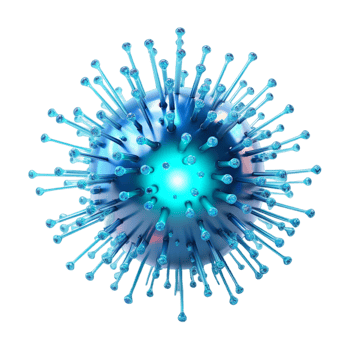 Virus or bacteria mockup Ai Generative png