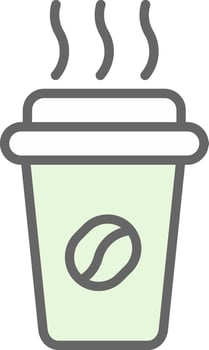 Coffee Cup Vector Icon Design