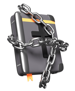 3d halloween holiday party with magic book, cross, chain isolated. 3d render illustration png
