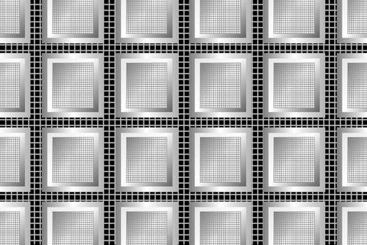 Abstract wire mesh on a silver background. Geometric dynamic shape technology wireframe. vector