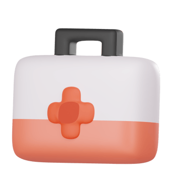 3D render First Aid Kit png