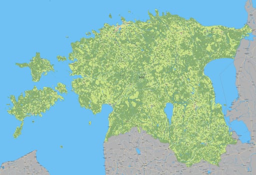 Map of Estonia Vector illustration