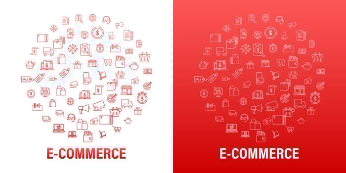 Shopping round set icon for web design. E commerce. Discount coupon. Business icon. Price tag. Line vector. Vector stock illustration