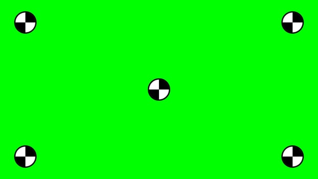Green chromakey track point. Chromakey Background. Vector stock illustration