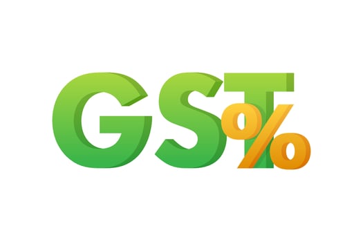 Good and Services Tax GST , indirect tax on the supply. Vector stock illustration