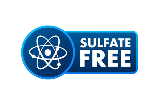 Banner with green sulfate free for packaging design. Green packaging. Motion graphics banner. 4k vector