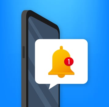 Reminder. Calendar deadline. Alert message Vector stock illustration