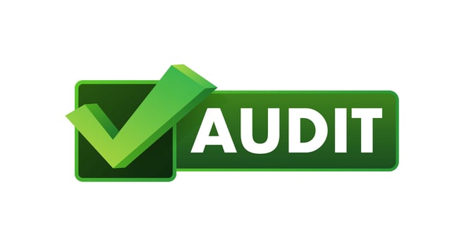 Auditing concepts. Tax process. Data analysis result. Vector stock illustration