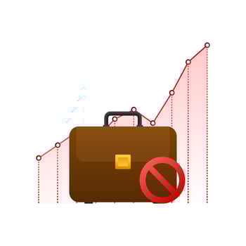 Unemployment icon. Unemployed protection. Vector stock illustration