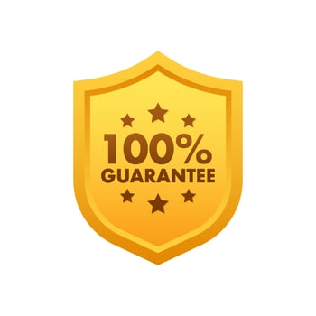 99 guarantee sign, label. Guaranteed tags. Vector stock illustration.