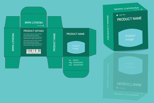 Cosmetic Packaging design, cosmetic container  box template and mockup box. vector