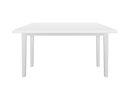 White Table, Platform, Stand. Template for Object Presentation. Vector stock illustration