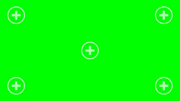 Green chromakey track point. Chromakey Background. Vector stock illustration