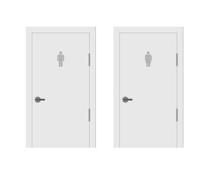 Toilet icon sign vector illustration. Outline vector illustration. Restroom sign. Door toilets, great design for any purposes