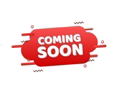 Coming Soon. Promotion banner coming soon. Vector illustration