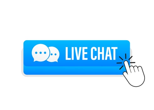 live chat speech bubbles concept. Vector stock illustration
