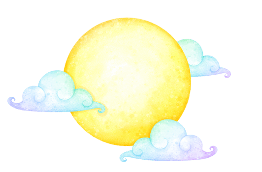 full moon watercolor png
